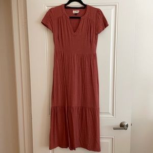Casual Rust-Colored Dress
